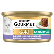 Gourmet Gold Savoury Cake konzerva pre mačky jahňacie 85 g