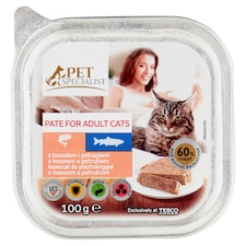 Pet Specialist Paštéta s lososom a pstruhom 100 g
