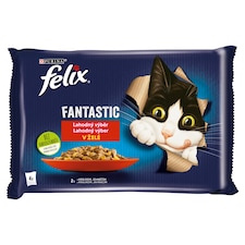 Felix Fantastic kapsičky pre mačky králik, jahňacie v želé 4 x 85 g