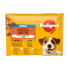 Pedigree Adult zmiešaný výber v želé 4 x 100 g (400 g)