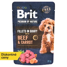 Brit Premium by Nature Beef & Carrot kompletné prémiové mokré krmivo pre dospelých psov 85 g