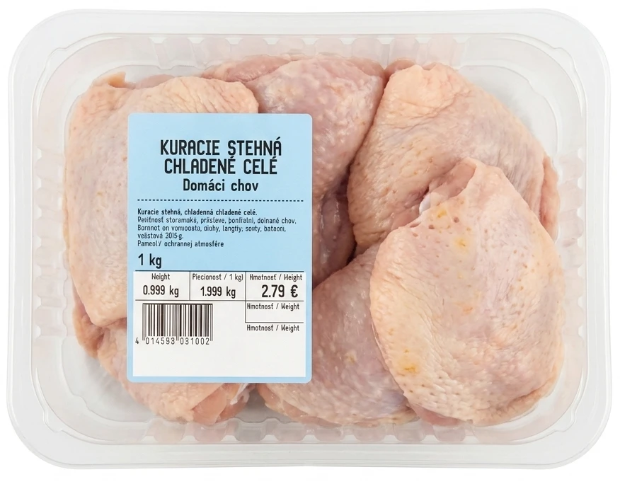Kuracie stehná chladené celé