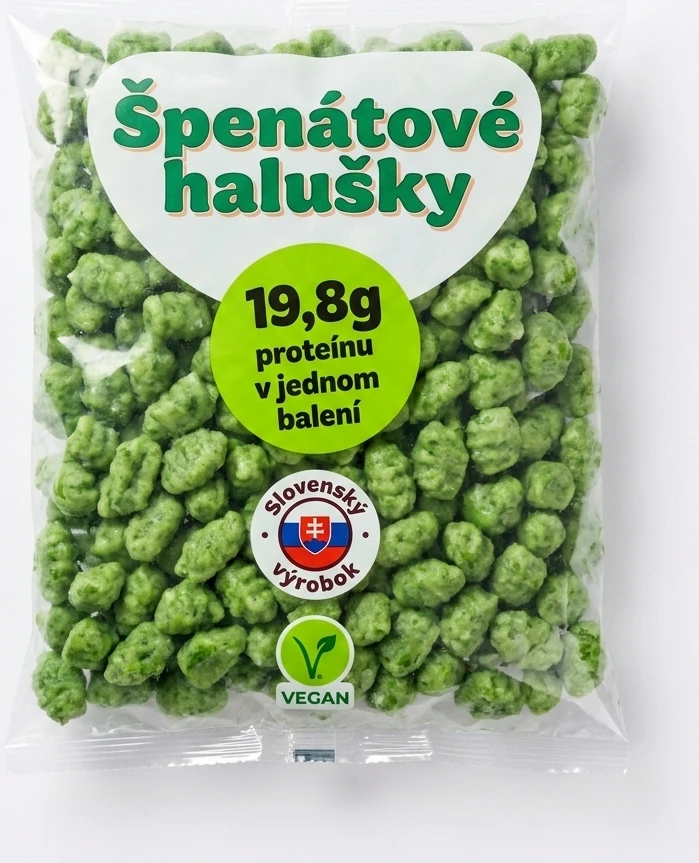 Špenátové halušky