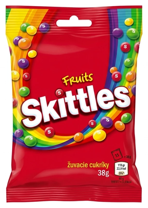 Skittles Fruits žuvacie cukríky
