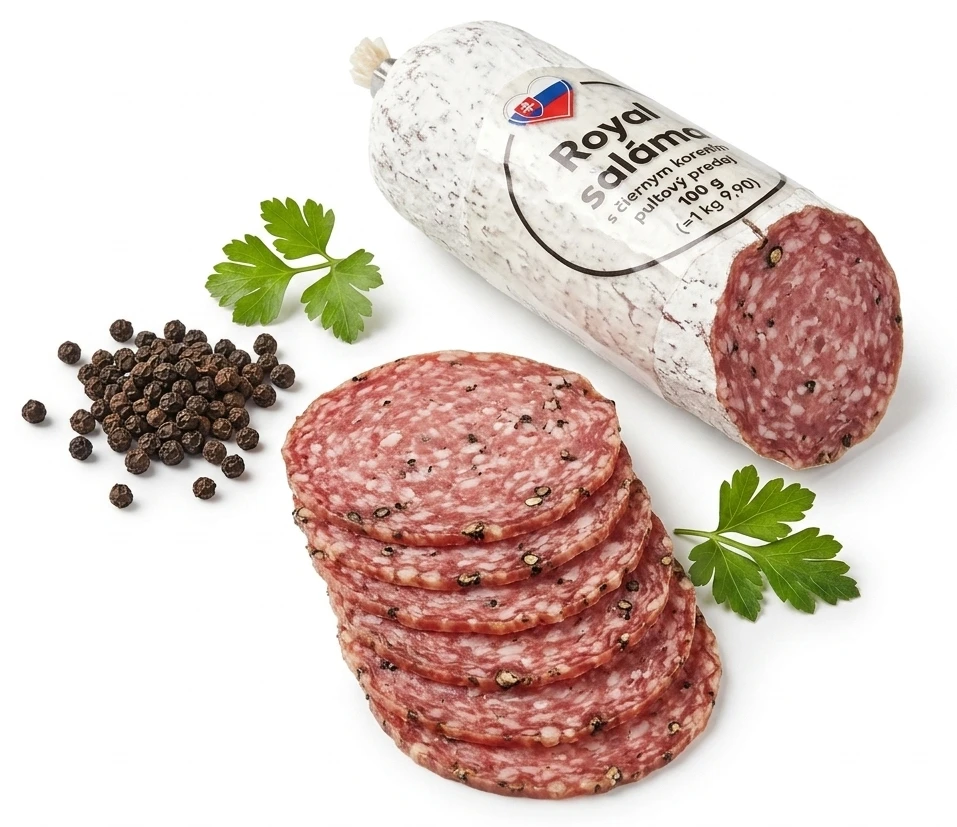 Royal saláma s čiernym korením