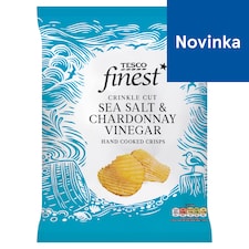 Finest Smažené zemiakové lupienky s príchuťou vínneho octu Chardonnay vrúbkované 150 g