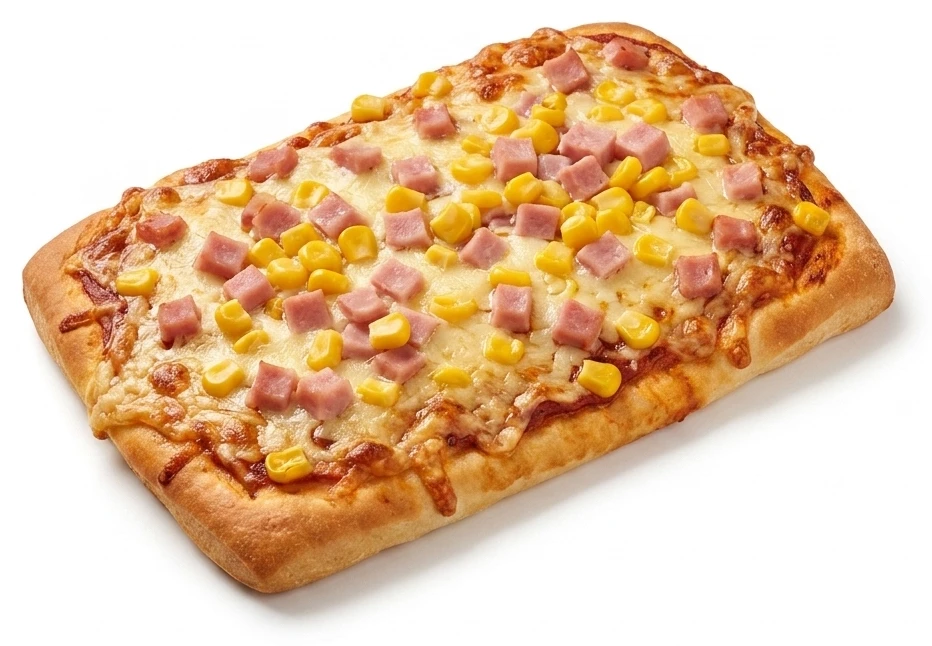 Pizza so šunkou a kukuricou