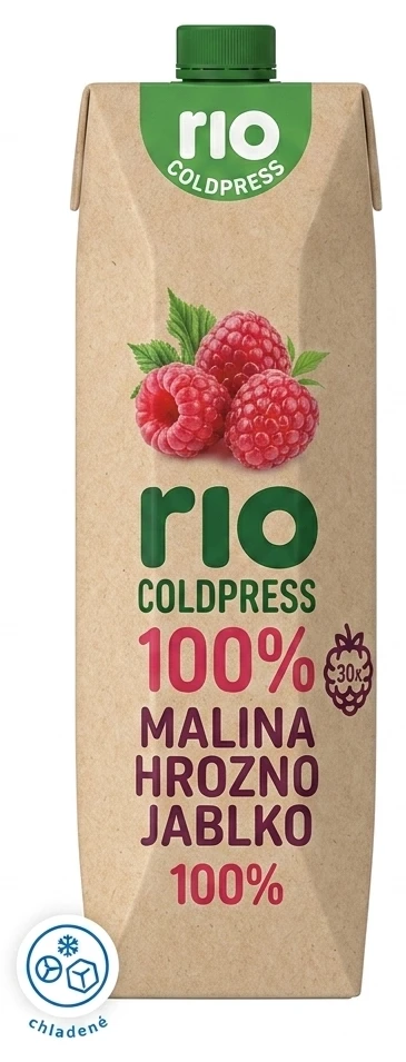 Rio Cold Press 100% šťava mix s malinami