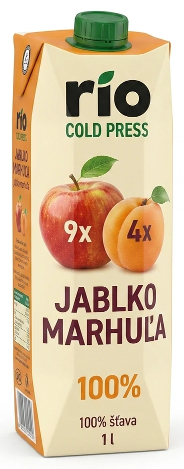 Rio Cold Press 100% šťava jablko-marhuľa