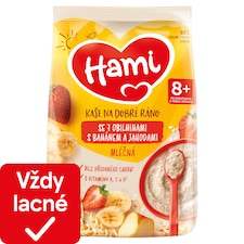 Hami mliečna kaša so 7 obilninami s banánom a jahodami 210 g