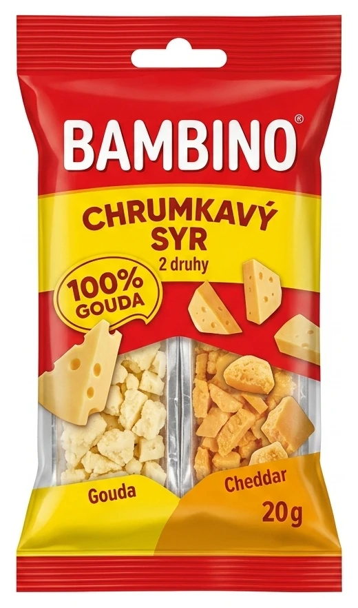 Bambino Chrumkavý syr 2 druhy