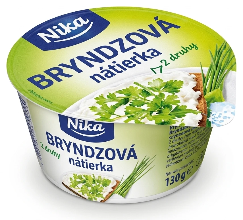 Bryndzová nátierka 2 druhy