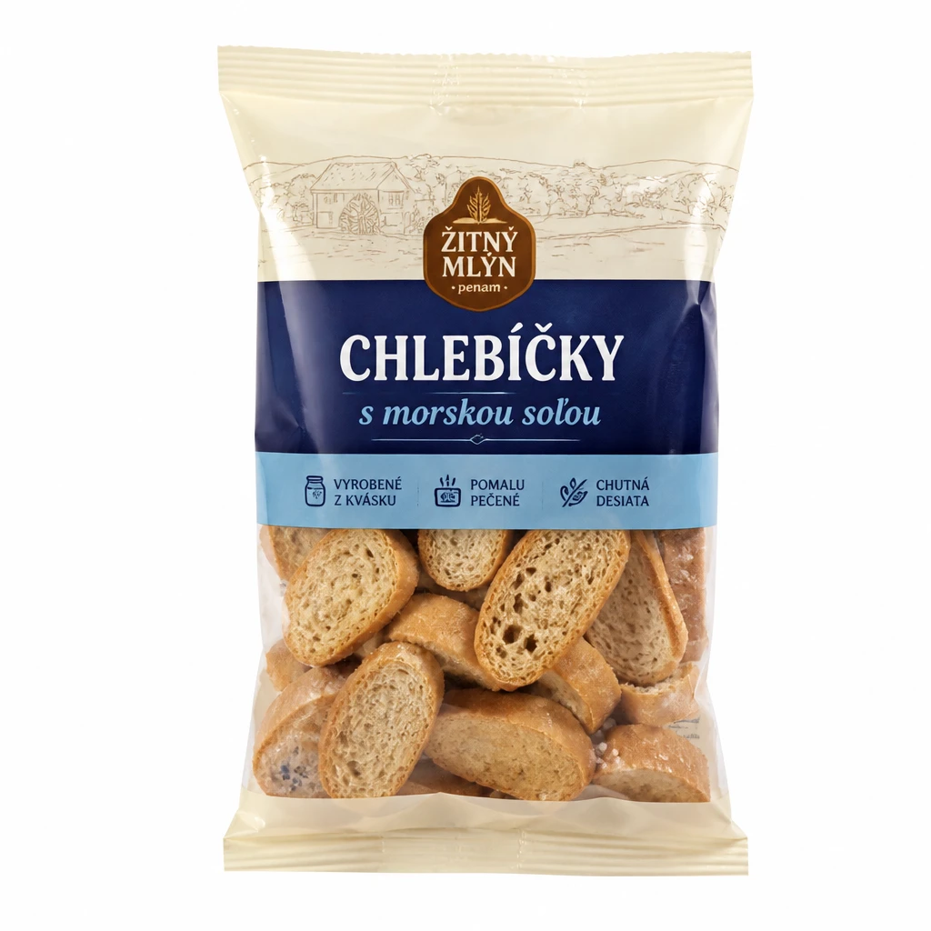 Chlebíčky s morskou soľou