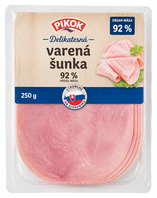 Delikatesná varená šunka
