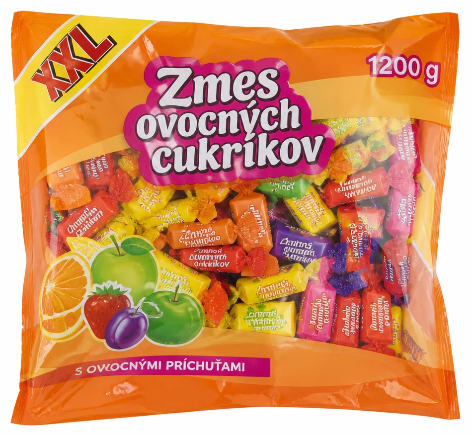 Zmes ovocných cukríkov
