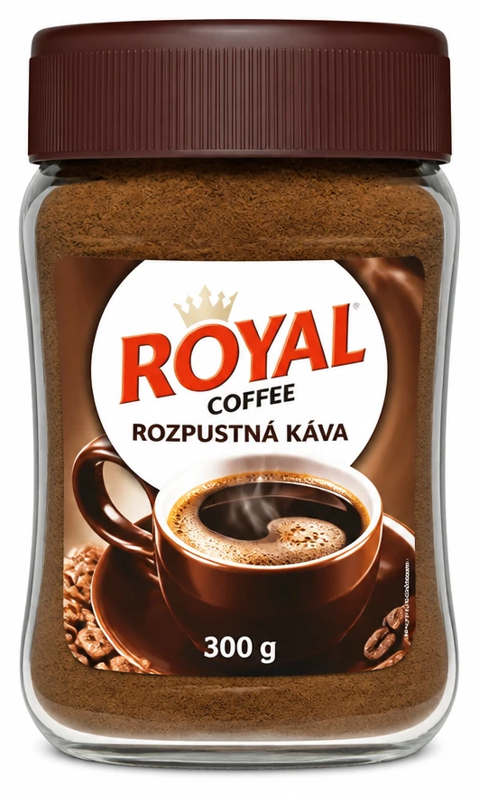 Rozpustná káva Royal