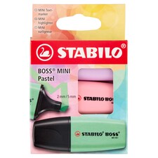 Stabilo Boss Mini Pastel sada zvýrazňovačov 3 ks