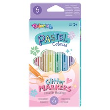 Colorino Fixky pastelové trblietavé 6 ks