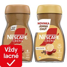 NESCAFÉ Crema Delicate, rozpustná káva s bohatou penou a jemnou kávovou chuťou 180 g