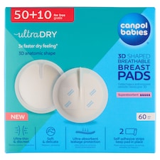Canpol babies Jednorazové priedušné tampóny do podprsenky 3D 60 ks