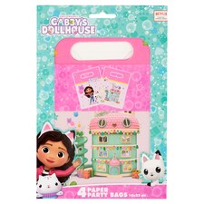 Decorata Party Dreamworks Gabby's Dollhouse Papierové párty tašky 16 x 22 cm 4 ks