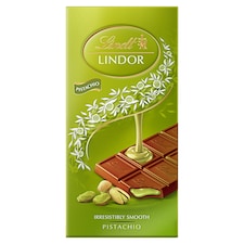 Lindt Lindor Mliečna čokoláda s pistáciovou náplňou 100 g