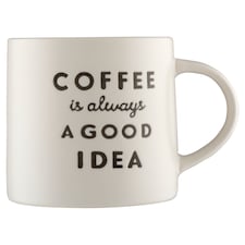 Coffee slogan embosovaný hrnček