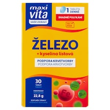 Maxi Vita Železo + kyselina listová 30 tabliet 22,8 g