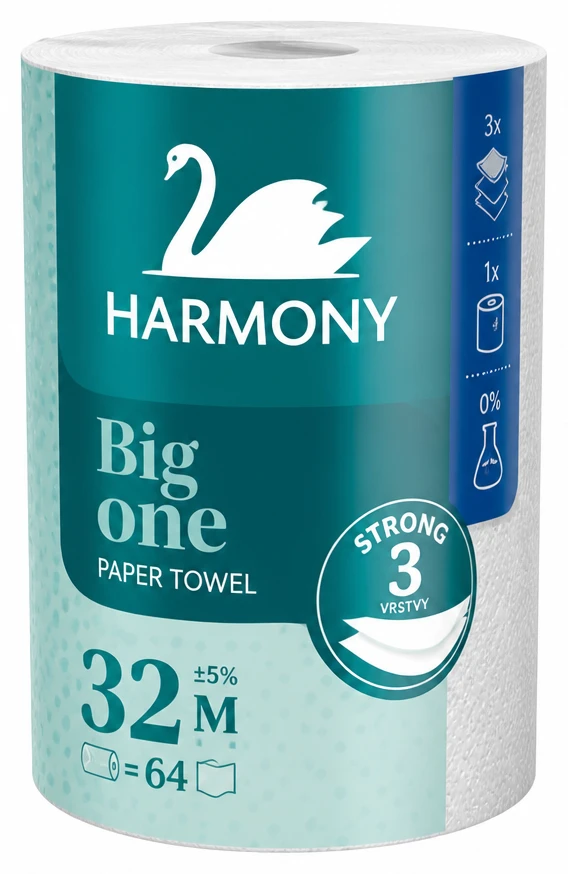 Harmony Big One 3-vrstvové papierové utierky