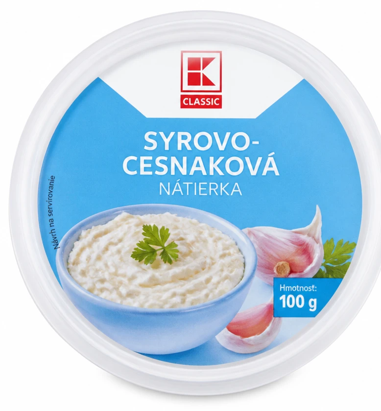 Syrovo-cesnaková nátierka