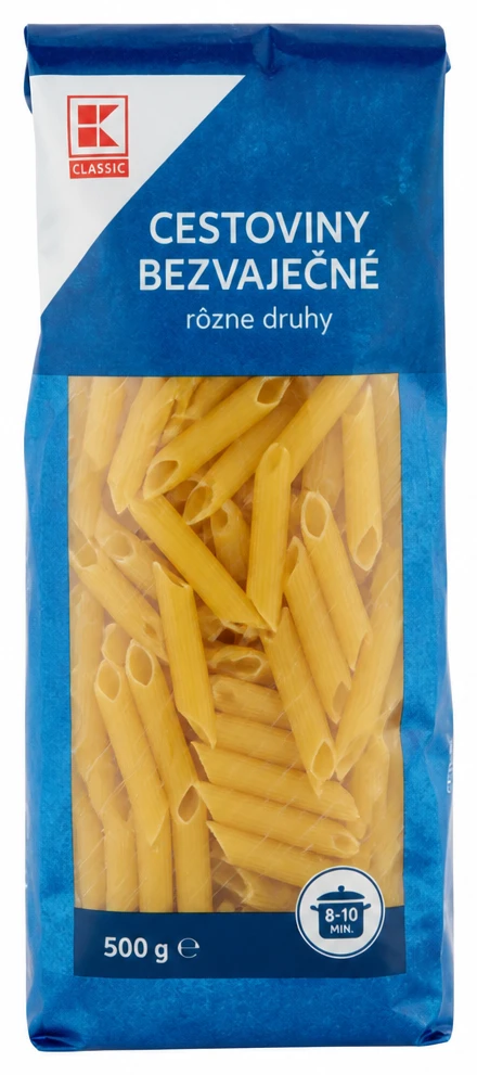 Cestoviny bezvaječné rôzne druhy