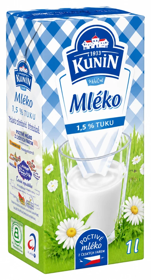 Mlieko polotučné