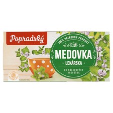 Popradský Bylinný čaj medovka lekárska 20 x 1,5 g (30 g)