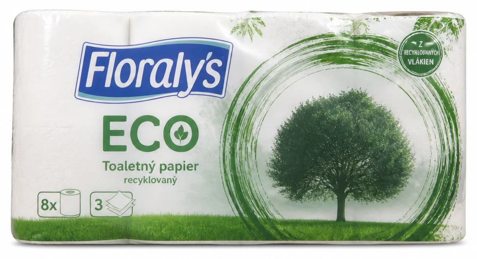 Toaletný papier recyklovaný