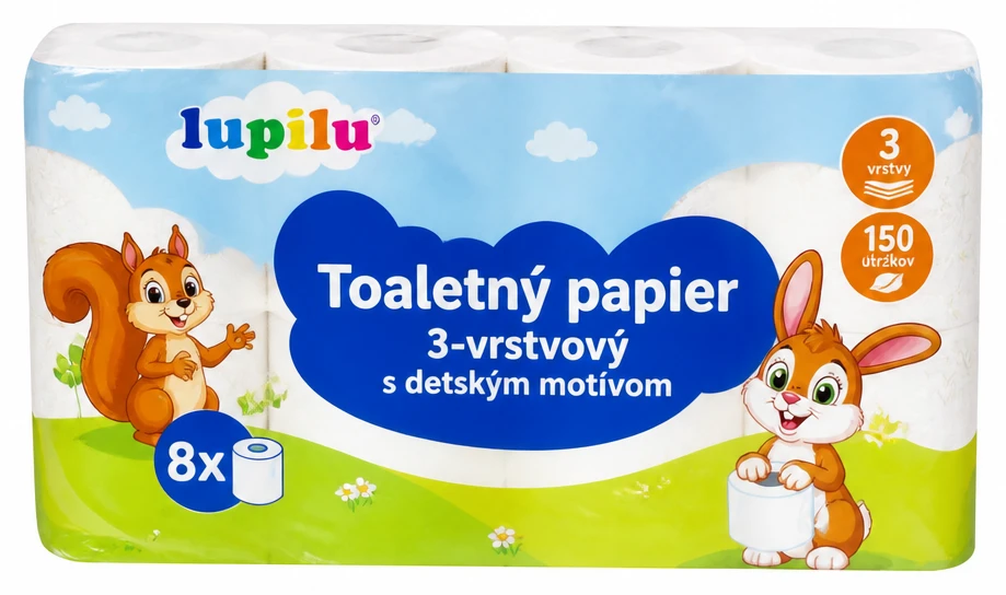 Toaletný papier 3-vrstvový s detským motívom