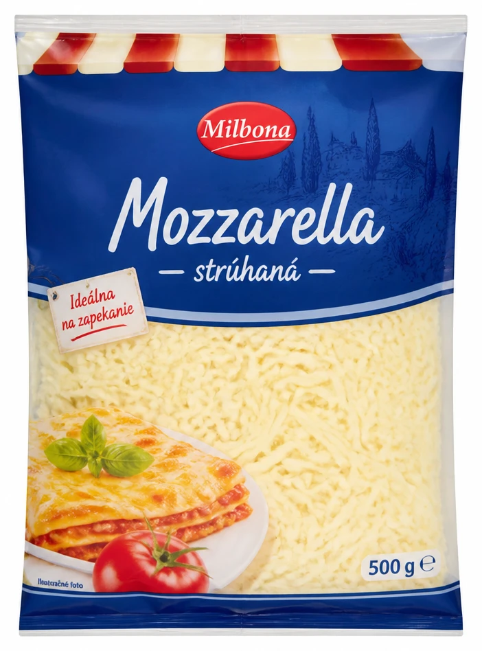 Mozzarella strúhaná