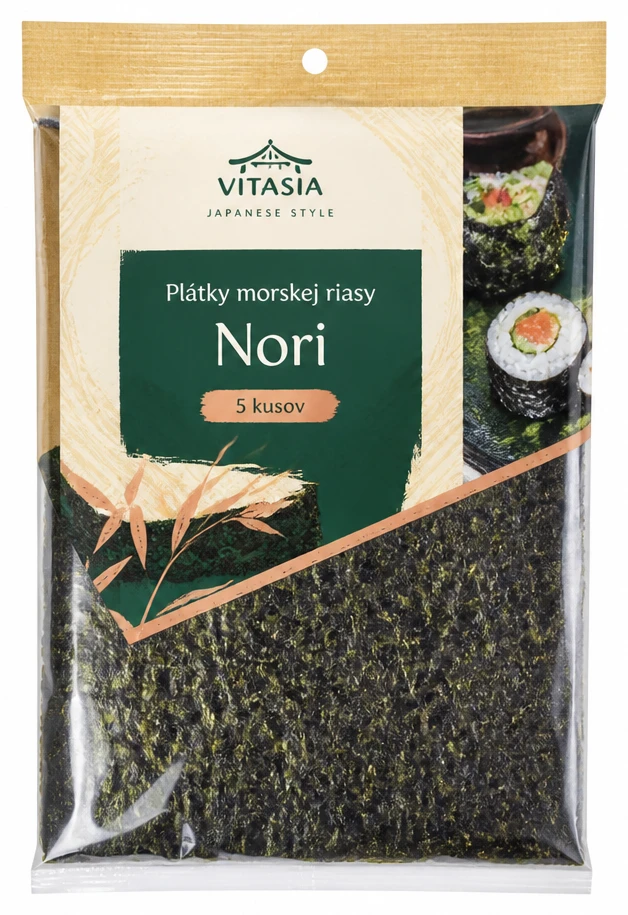 Plátky morskej riasy Nori