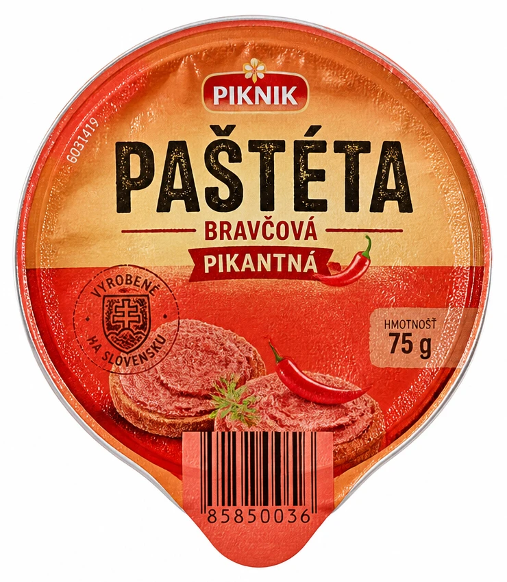 Bravčová paštéta pikantná