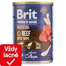 Brit Premium by Nature Beef with Tripe kompletné krmivo pre dospelých psov všetkých plemien 400 g