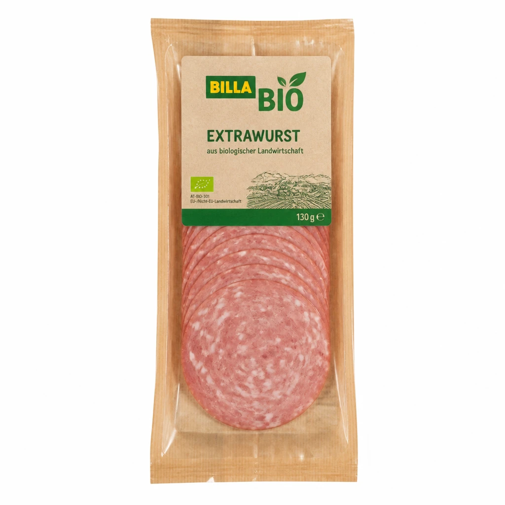 BILLA BIO EXTRAWURST 130G
