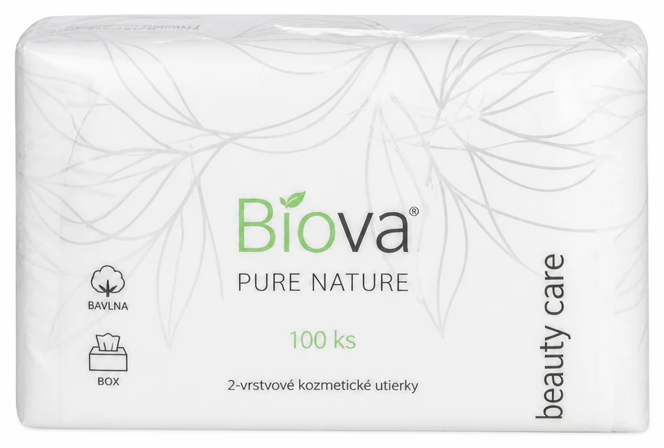 Biova 2-vrstvové kozmetické utierky 100 ks
