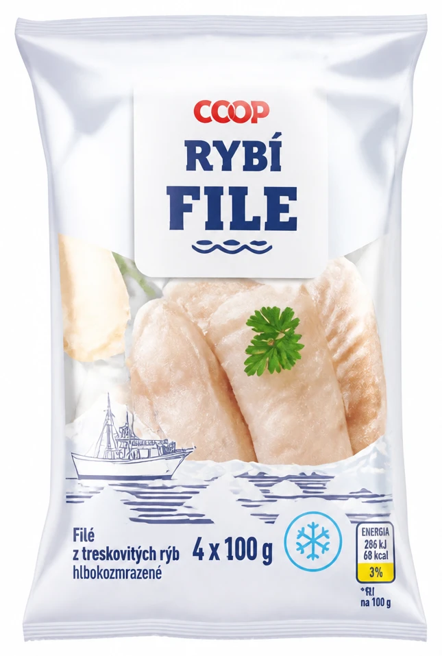 Filé z treskovitých rýb hlbokozmrazené