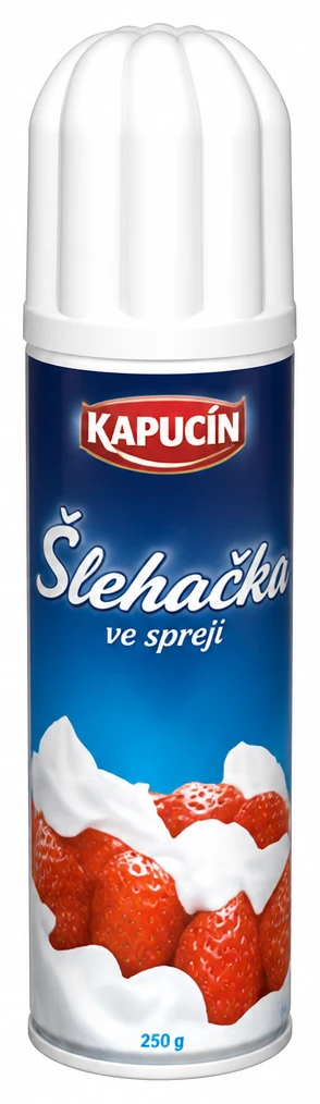 Kapucín šľahačka v spreji