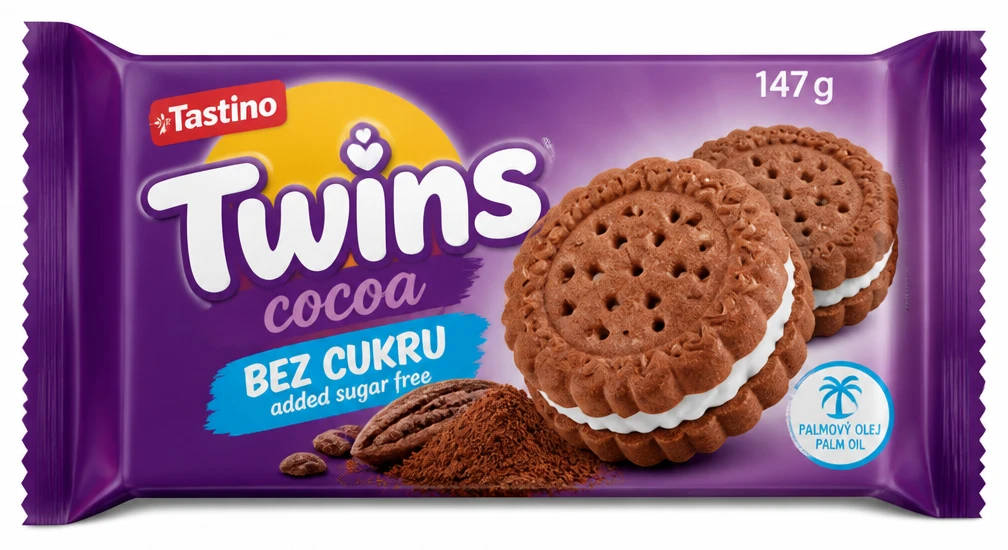 Sušienky Twins cocoa bez cukru