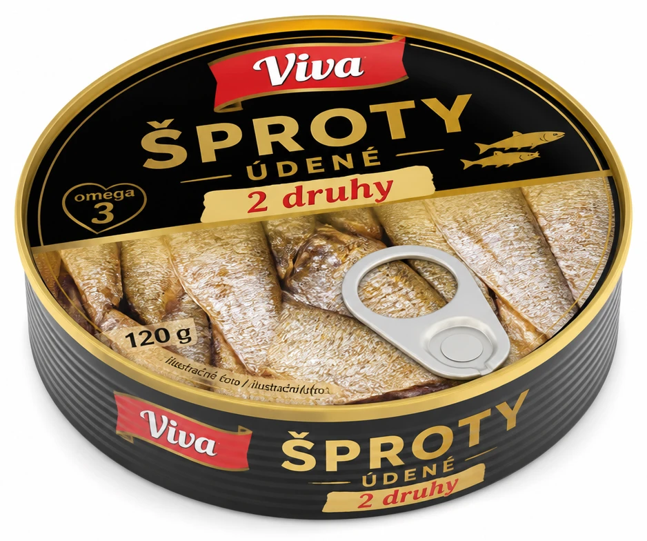 Šproty údené 2 druhy