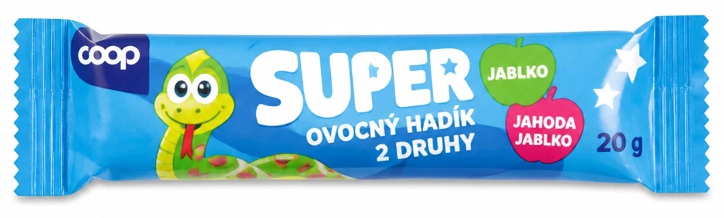 Super ovocný hadík 2 druhy