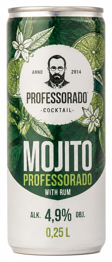 Mojito Professorado 4,9% 0,25 l Borec Borovička Grepovička 4,9% 0,25 l