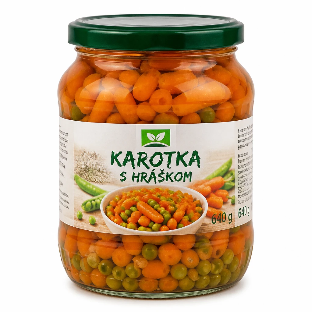 Karotka s hráškom