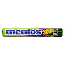 Mentos Sour Tones cukríky s kyslou ovocnou príchuťou 14 ks 37,5 g